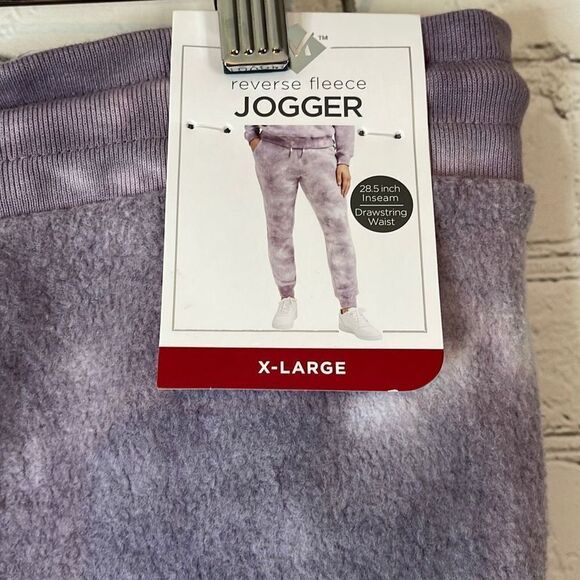 Member’s Mark Purple Tie Dye Reverse Fleece Jogger size xl NEW - Picture 4 of 7